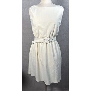 Chiara Boni La Petite Robe Renatha Mini Dress EU Size 44 Cream White Ivory Italy
